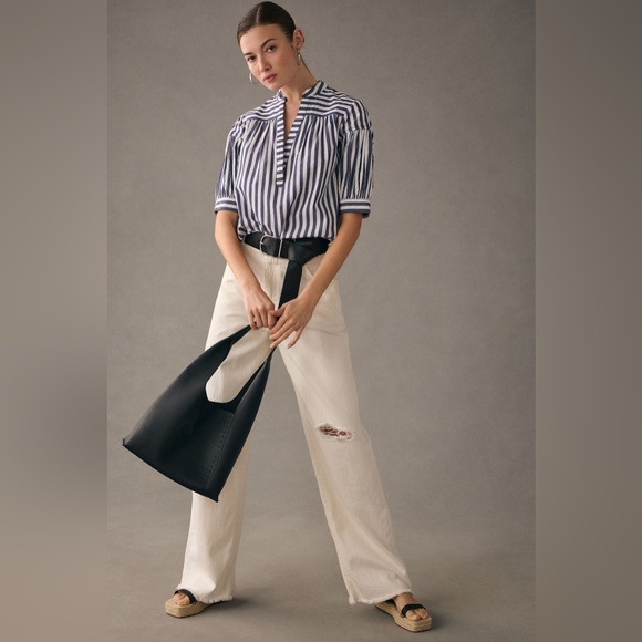 Anthropologie Darsey Popover Swing Top - Picture 4 of 8